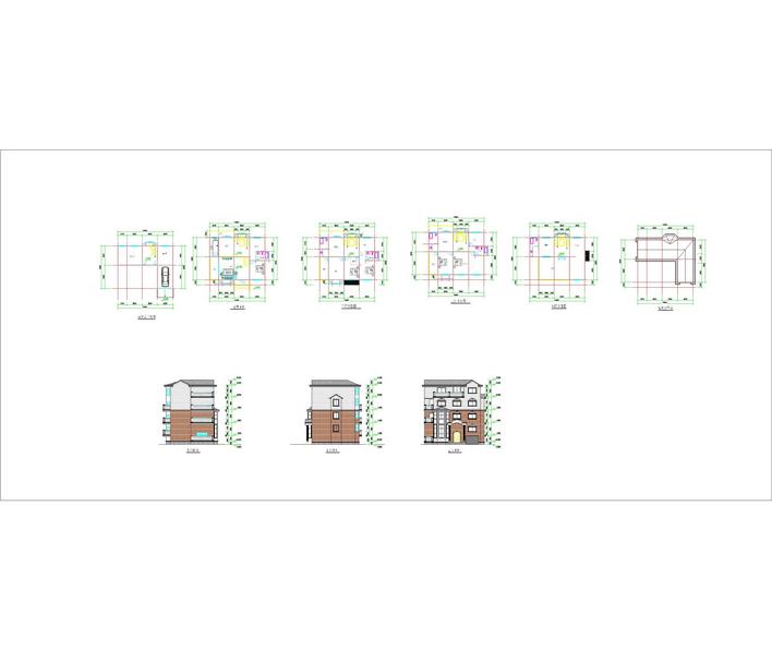 一些别墅的CAD平面图