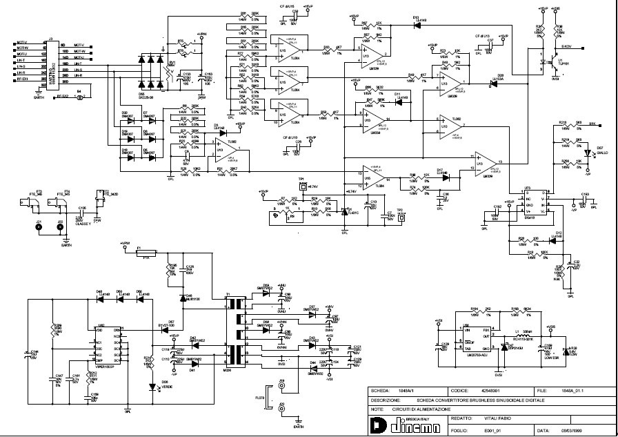 变频器完整电路原理图_cad图纸下载
