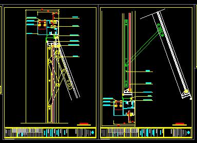 明框幕墙节点图