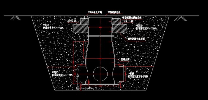 HDPE塑料检查井安装大样图_cad图纸下载