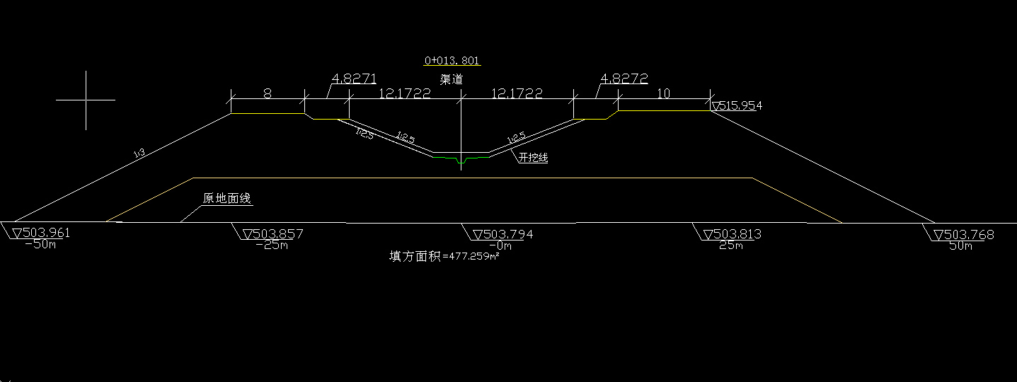 cad块路基横断面图表格数据怎样才能改动