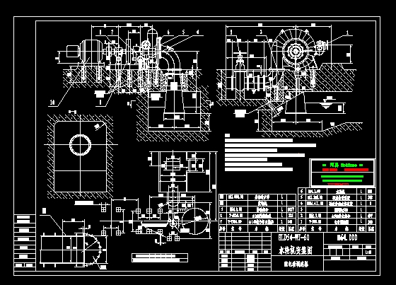 水轮机安装图