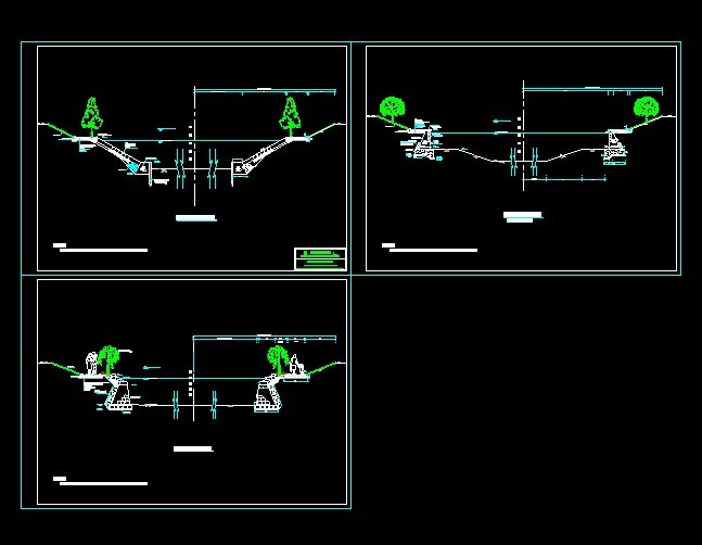 河道三种断面图纸