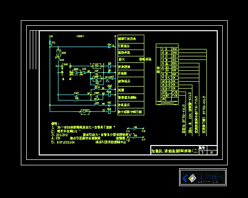 风机电气原理设备控制图