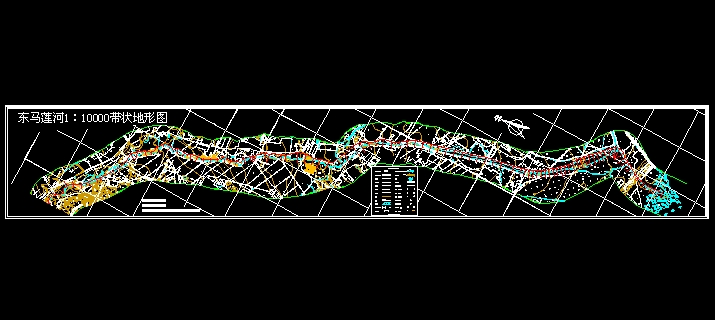 康平境内东、西马莲河带状电子地形图(CAD)