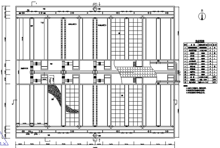 v滤池平面图(毕业设计)