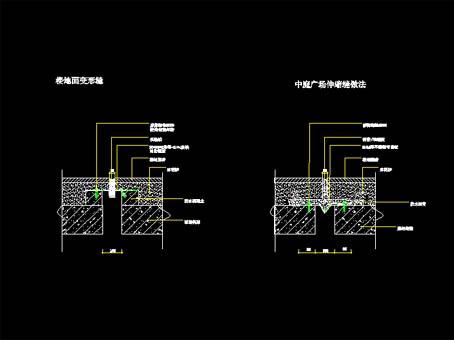 室内/外楼地面伸缩缝构造 价格: 20土木币vip: 10 土木币 下载dwg源