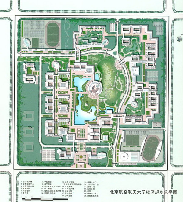 某大学校园规划图纸