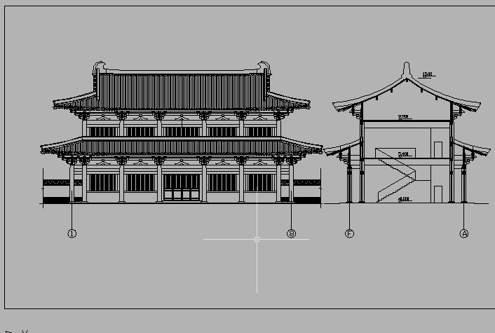 枋唐重檐歇山古建筑 价格 30土木币vip 15 土木币 可开发票10万用户