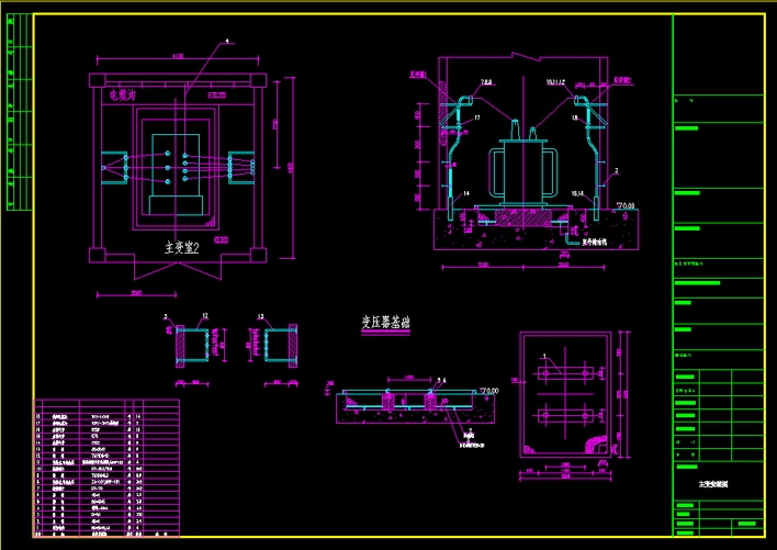 变压器安装图