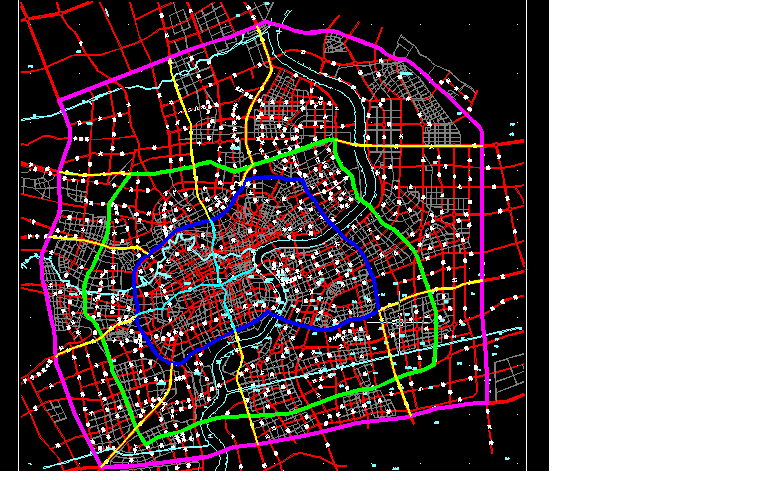 上海市城市路网图