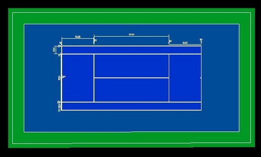 标准网球(cad图纸下载)
