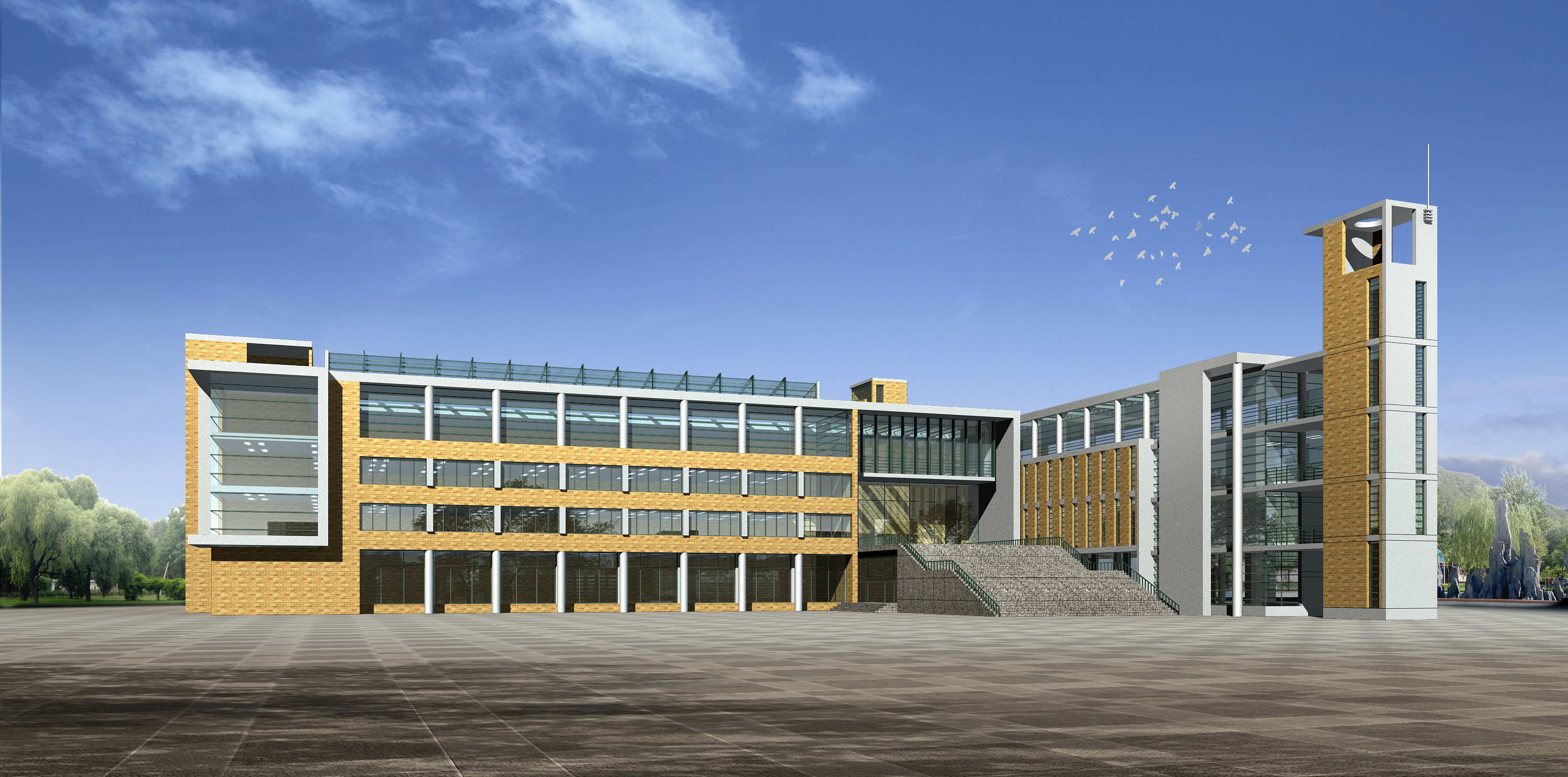 西安航天城第一中学-西安建筑科技大学建筑设计研究院-教育建筑案例-筑龙建筑设计论坛