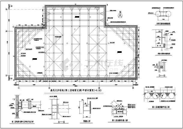 某百货大楼基坑支护结构设计施工图_cad图纸下载-土木