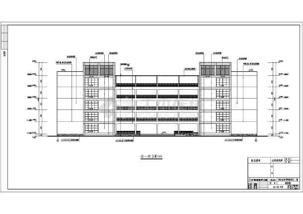 湖北经济学院新校区教学楼建筑设计施工图_c