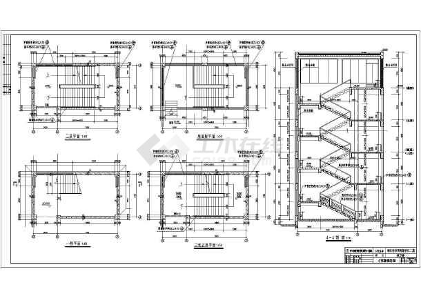 湖北经济学院新校区教学楼建筑设计施工图
