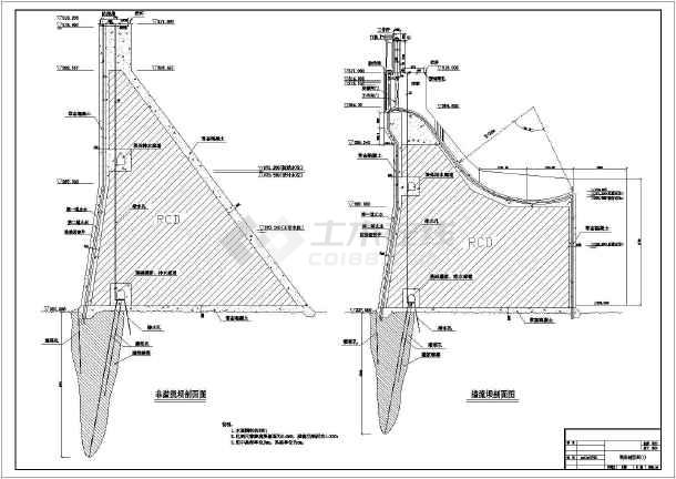 大清河中游某碾压混凝土重力坝结构布置图