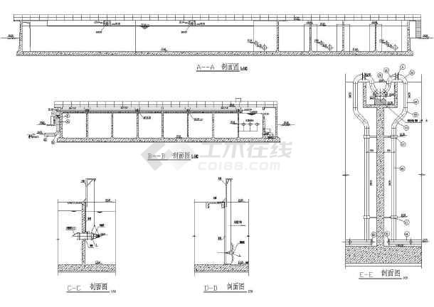 某污水厂a2o工艺cad参考图