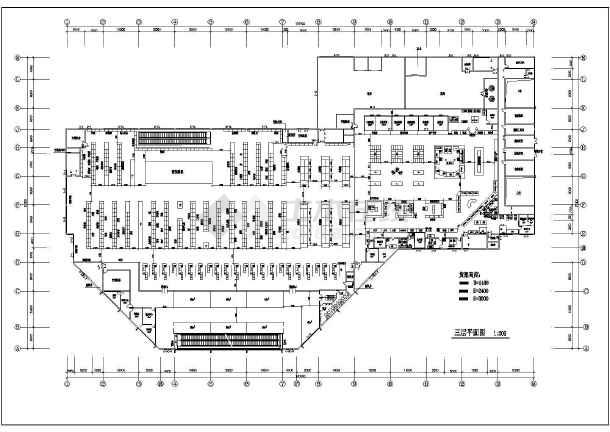 某地大型超市建筑设计施工图(共4张)