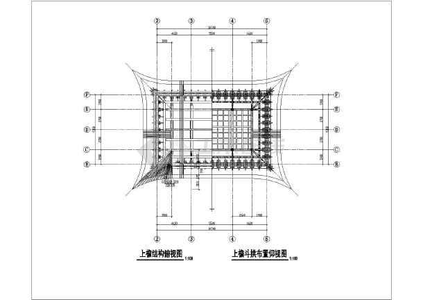 某寺庙木结构三大殿古建筑设计方案图纸