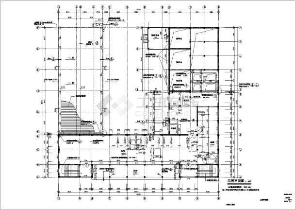 某地区某三层大米加工厂房建筑设计施工图