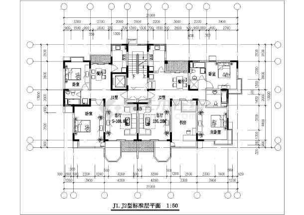 31种住宅户型图设计(80~130平米)_cad图纸下