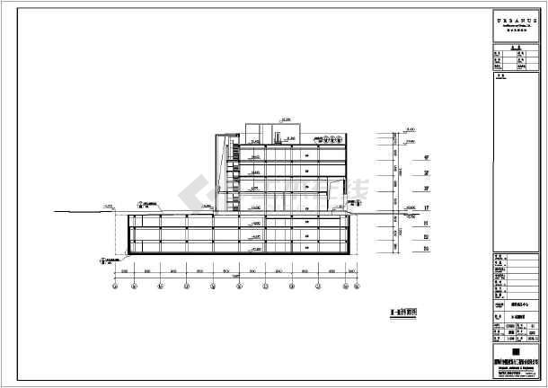 某地区五层裙楼商业楼建筑设计方案_cad图纸