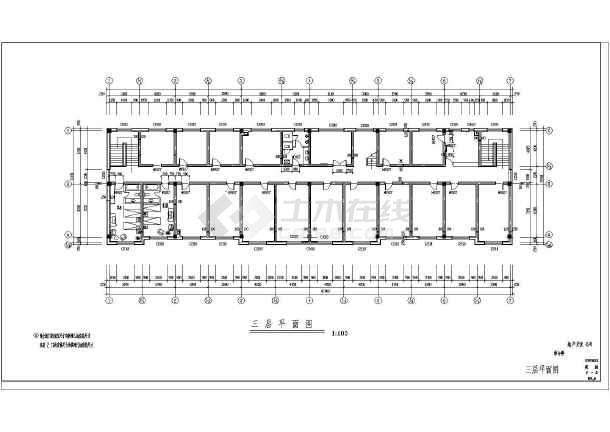 某地区四层综合办公楼建筑结构施工图(cad图纸下载)-图1