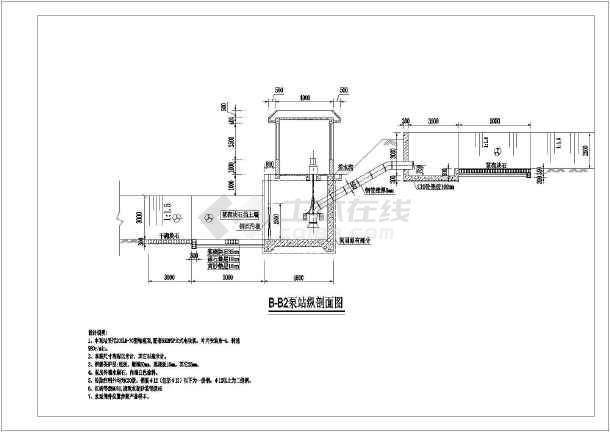 某地2*55kw泵站设计结构图