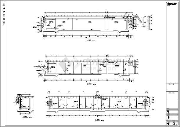 某污水处理厂扩建工程改良a2o生物池施工图
