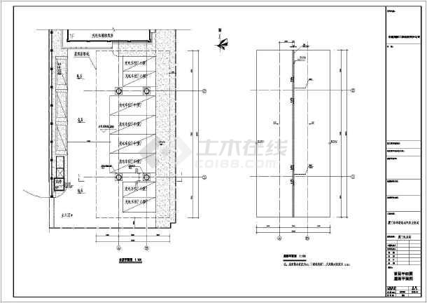 厦门岛内某电动车充电站建筑设计施工图图片1