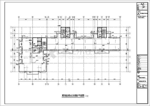 某地高档建筑楼给排水消防平面图纸