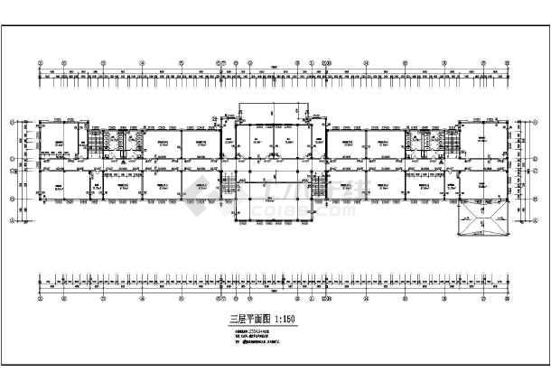急需12班中学教学楼方案设计 - 建筑图纸(首层平面图