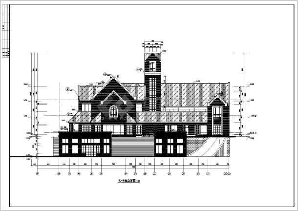 某两层框架结构教堂建筑设计施工图纸