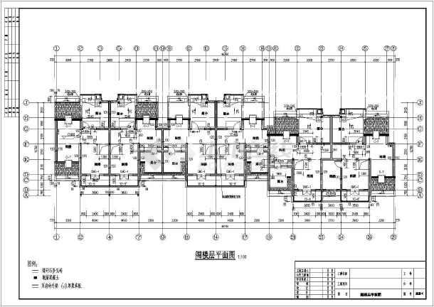 山东某小区六层住宅楼建筑设计施工图