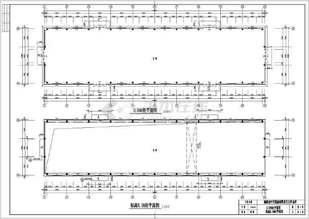 米跨度带吊车钢厂房设计施工图