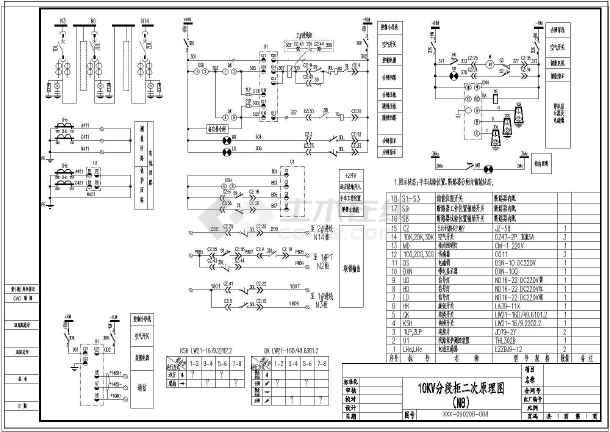 10kv配电室一二次系统图电气设计图