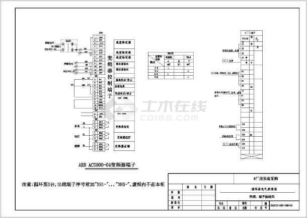 某地工厂控制柜全套电气设计图纸