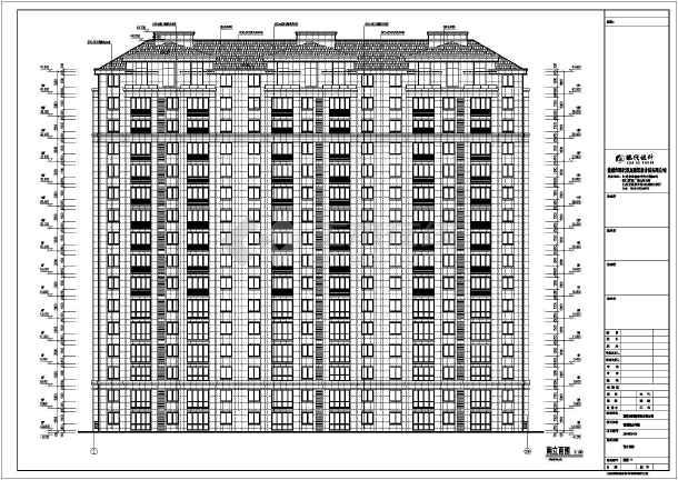 高层框剪结构单元式住宅建筑设计施工图