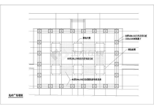 十八种不同风格广场铺装设计平面图_cad图纸