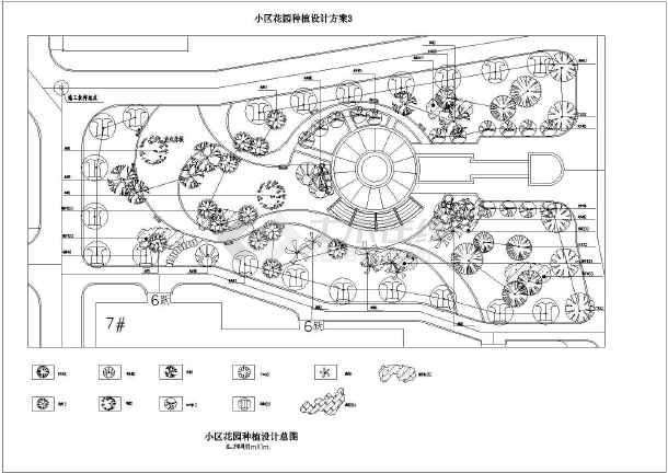 某小区园林景观规划设计植物配置图