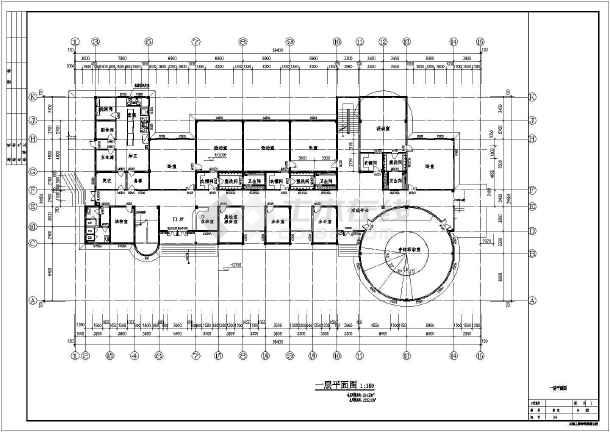 某三层框架结构9班幼儿园建筑设计方案图纸_cad图纸下载-土木在线