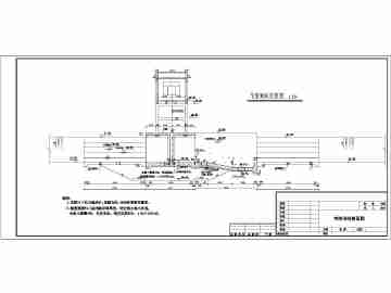 某处的节制进水闸平面以及结构图纸