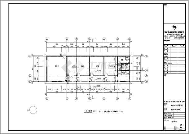 某地区二层框架结构办公楼建筑设计方案图