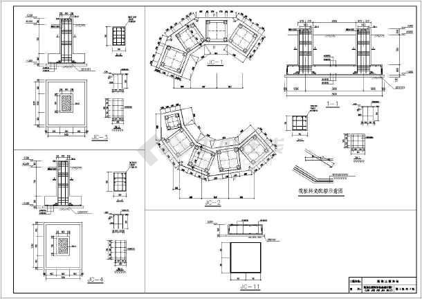 混凝土搅拌站土建基础施工图图片2