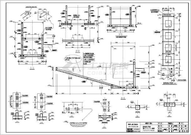 栖霞中桥hzs180搅拌站基础施工图(cad图纸下载)