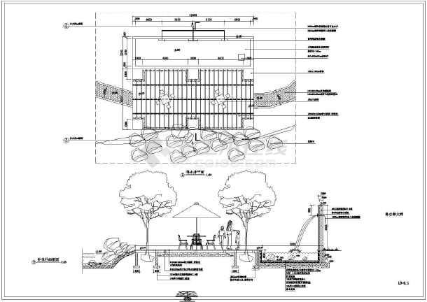 小区景观补水井亲水平台大样设计图