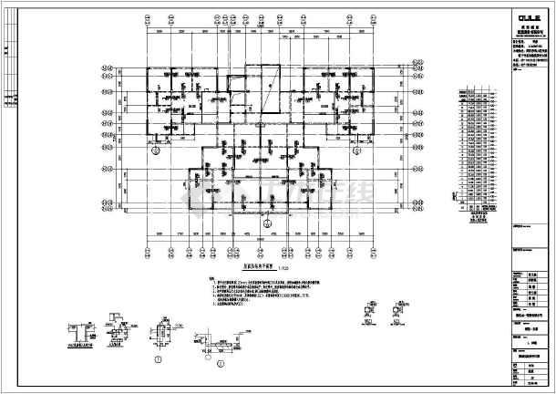 本图为湖北省某地4栋塔楼建筑结构设计施工图.含建筑,结构图纸.