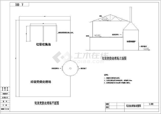 农村整治四格池及焚烧场设计图
