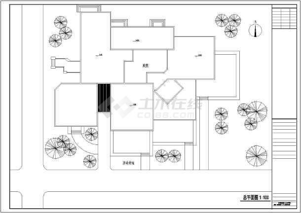 安徽某地区三层幼儿园建筑设计方案图纸